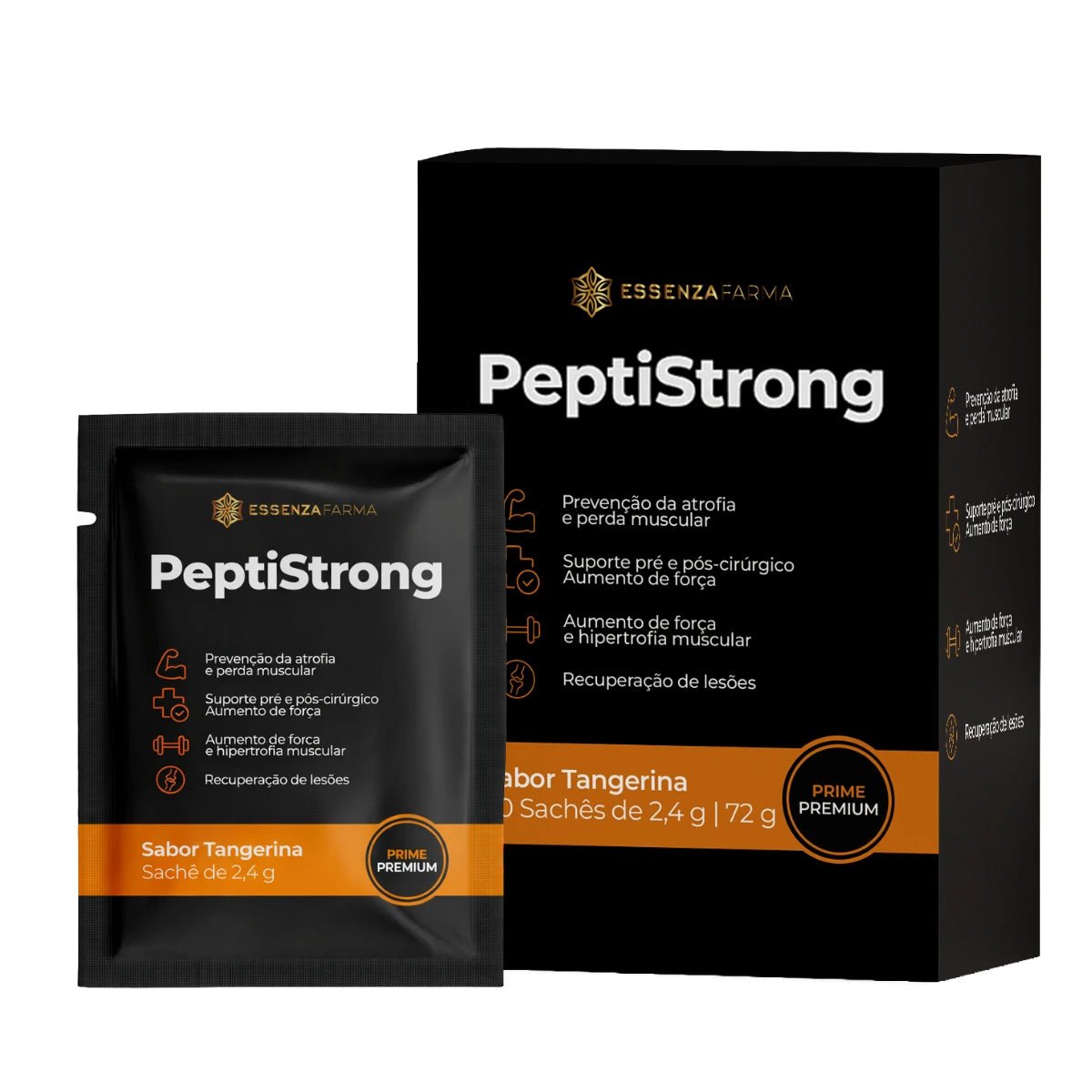 Peptistrong™ - 30 Sachês 2,4g - Sabor Tangerina e Frutas Vermelhas