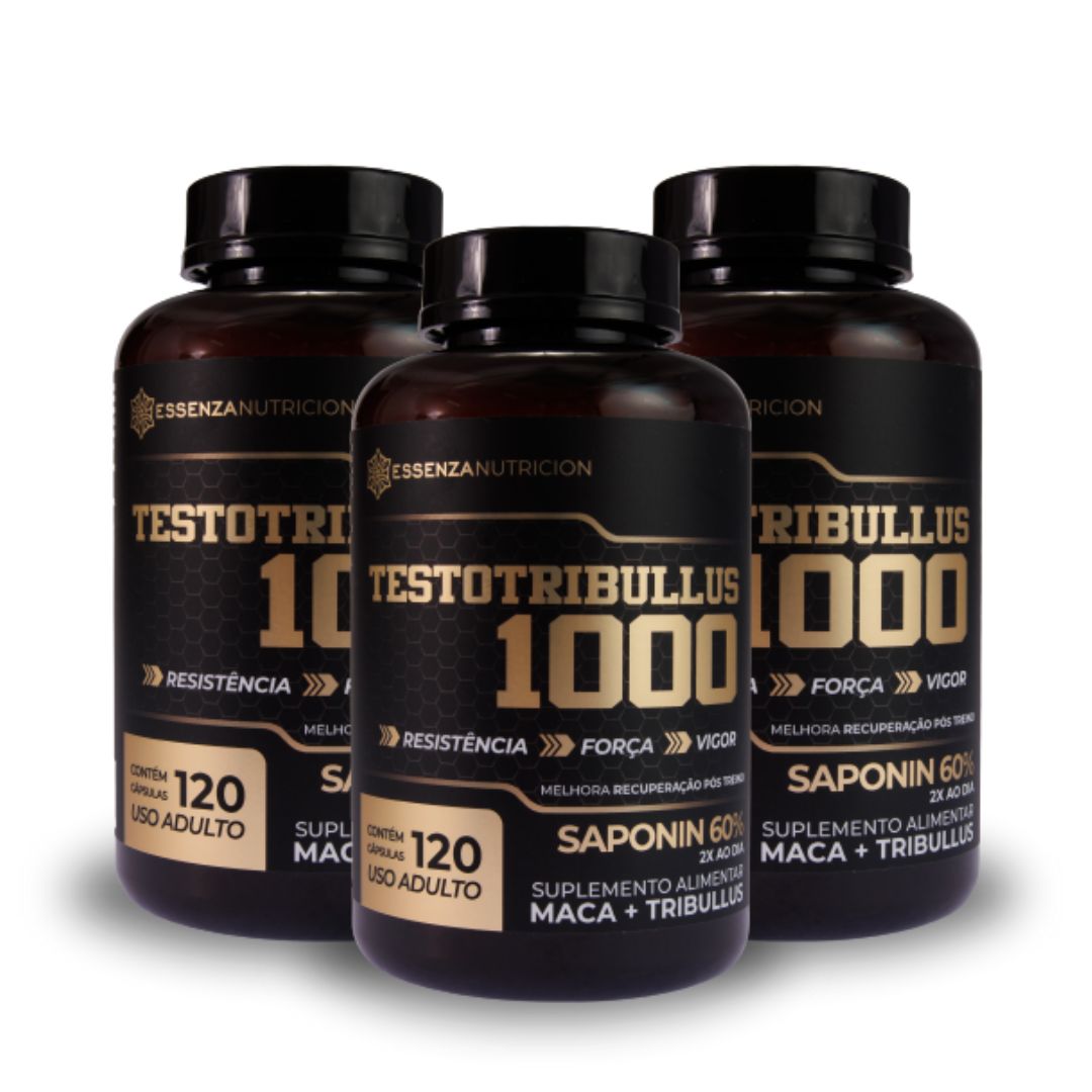 Testotribullus 120 cápsulas - Estimula Naturalmente a Produção de Testosterona