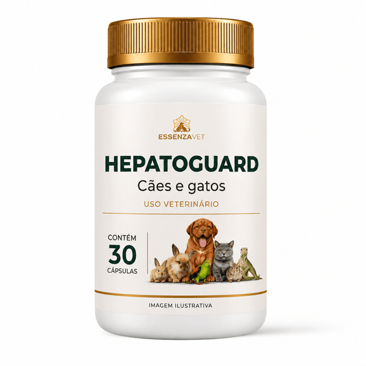 Hepatoguard 30 Cápsulas - Suporte Nutricional para a Saúde Hepática de Cães e Gatos - Essenza Farma
