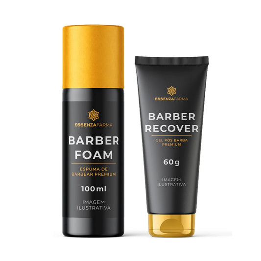 Kit Barba - Espuma de Barbear 100ml + Gel Hidratante Pós-Barba 60g