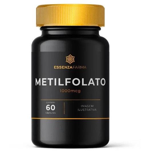 Metilfolato 1000mcg – Vitamina B9 Ativa para Saúde Neurológica, Humor e Formação Celular | 60 Cápsulas - Essenza Farma
