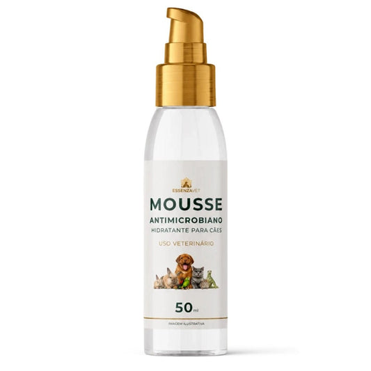 Mousse Antimicrobiano Hidratante para Cães 50ml | Auxilia na Hidratação, Proteção da Pele e Alívio de Coceiras - Essenza Farma