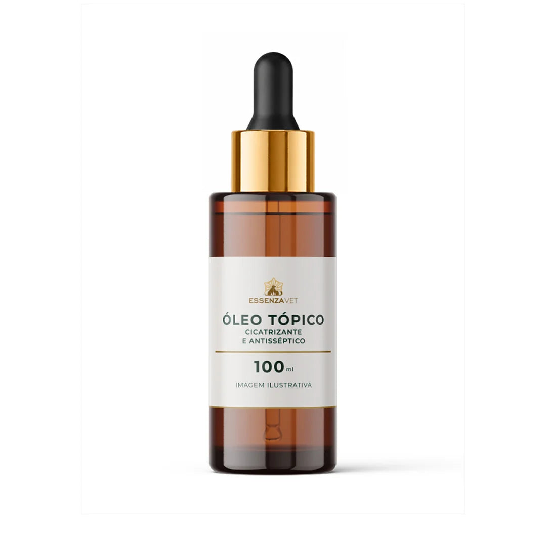 Óleo Tópico para Pele Animal - Melaleuca, Própolis e Calêndula 100ml