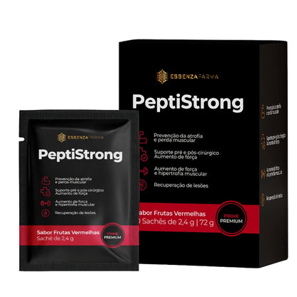 Peptistrong™ - 30 Sachês 2,4g - Sabor Tangerina e Frutas Vermelhas