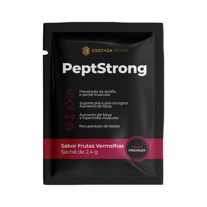 Peptistrong™ - 30 Sachês 2,4g - Sabor Tangerina e Frutas Vermelhas