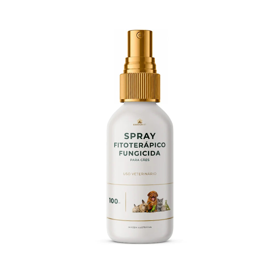 Spray Fitoterápico Fungicida para Cães 100ml - Auxilia na Saúde da Pele, Controle de Fungos e Alívio de Coceiras