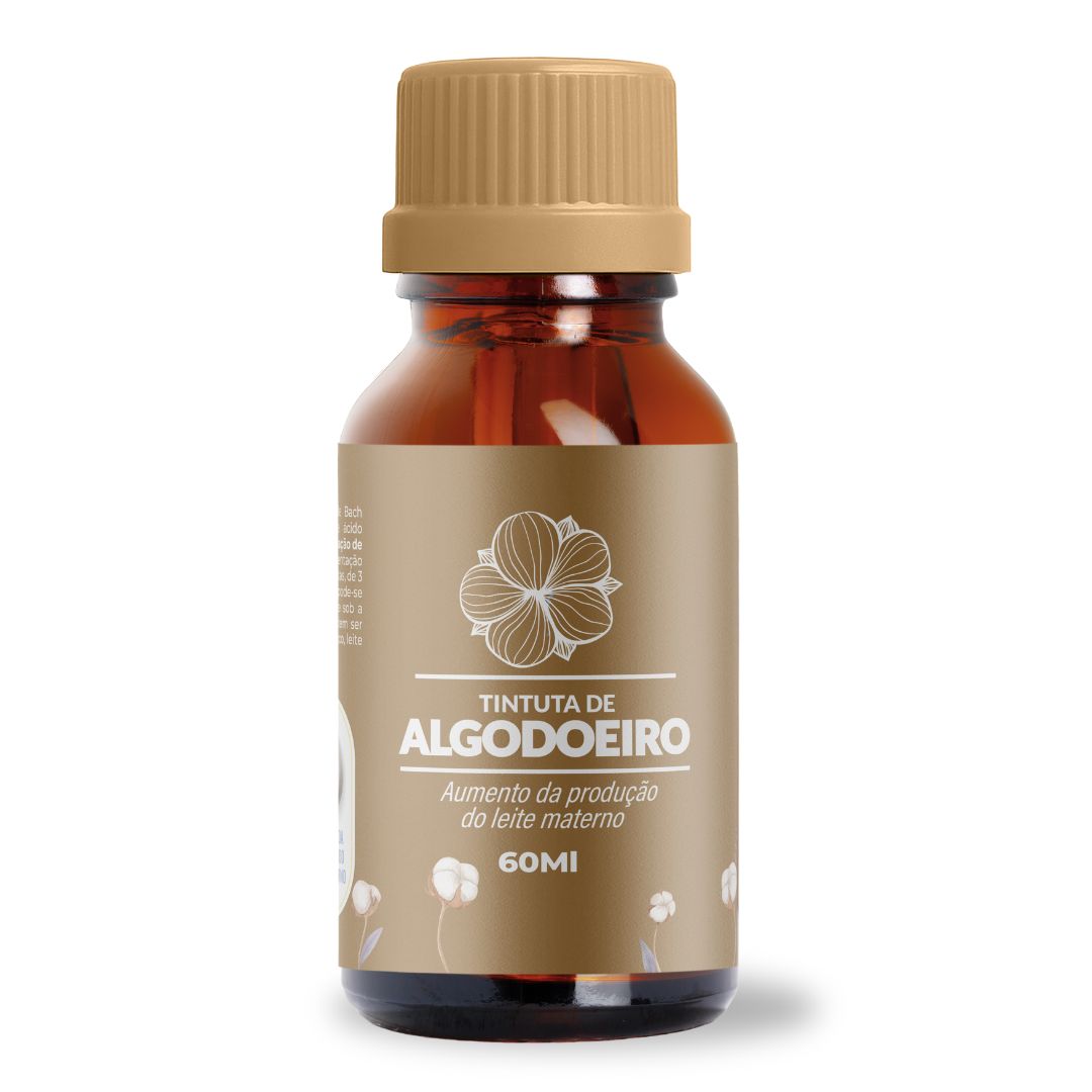 Tintura Algodoeiro 60ml – Aumento Natural da Produção de Leite Materno