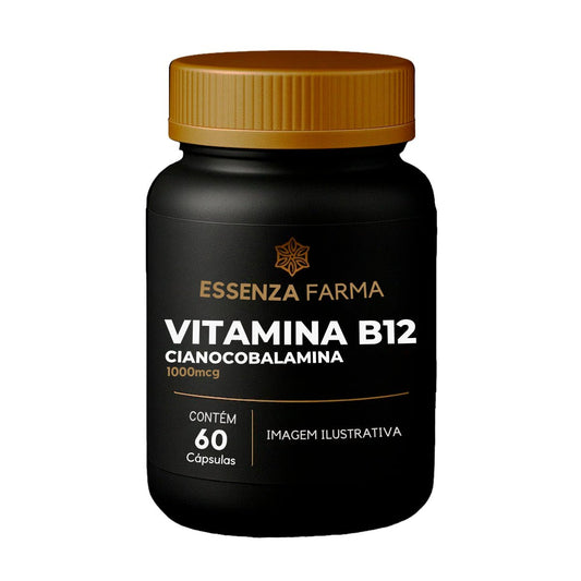 Vitamina B12 Cianocobalamina 1000mcg | 60 Caps - Essenza Farma
