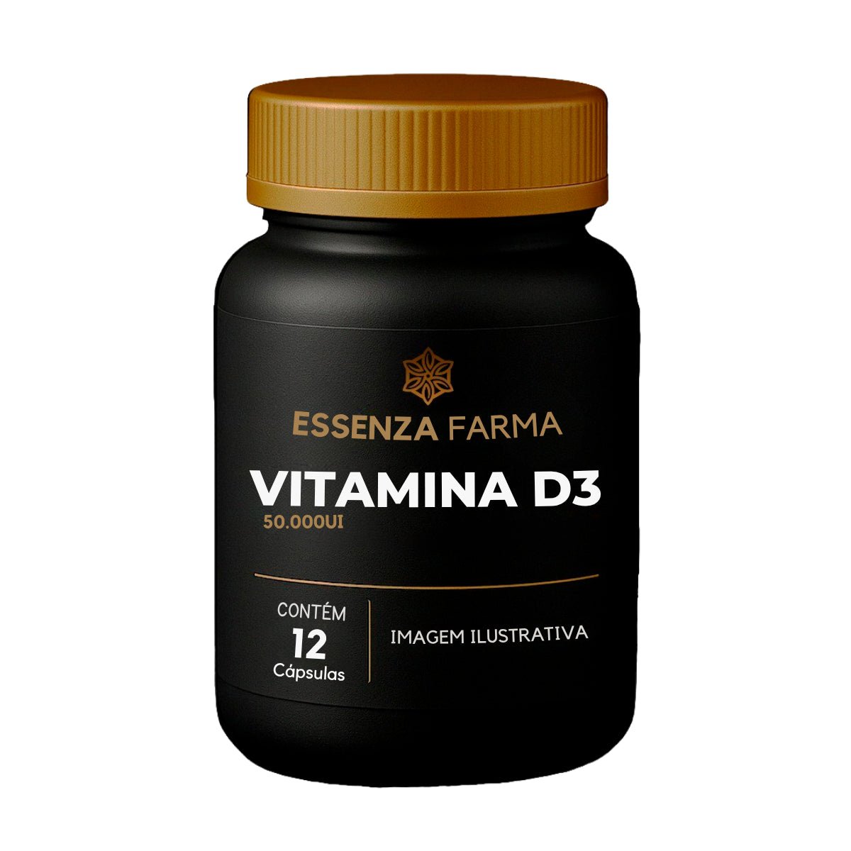 Vitamina D3 50.000UI | 12 Caps - Essenza Farma