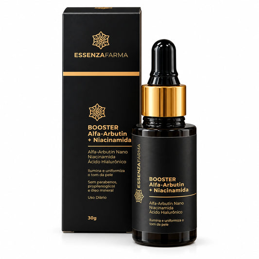 Booster Alfa-Arbutin + Niacinamida - Uniformização e Luminosidade da Pele - Essenza Farma