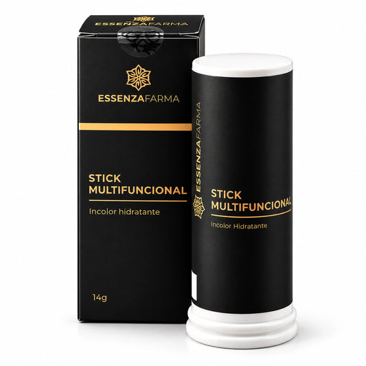 Stick Multifuncional com Ácido Hialurônico e Vitamina E - Hidratação e Maciez - Essenza Farma