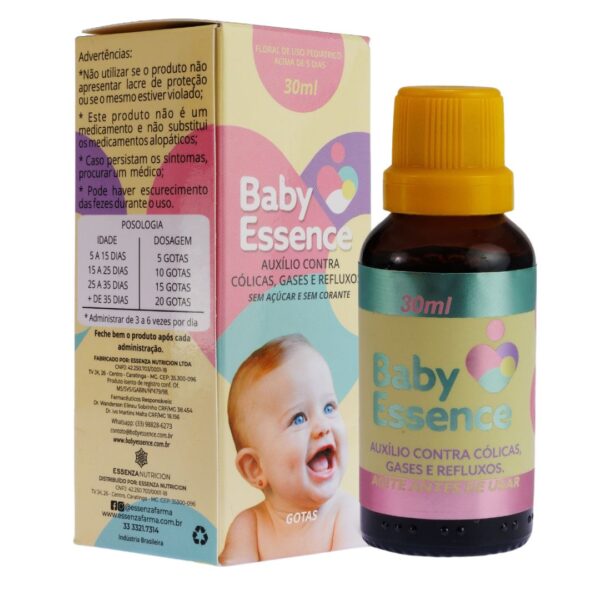 Baby Essence 30ml - Alívio as Cólicas, Gases e Refluxos